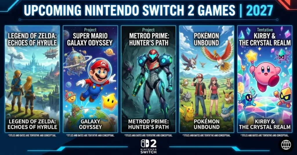 Upcoming Nintendo Switch 2 Games 2027: Every Confirmed Title You Need to Know upcoming nintendo switch 2 games 2027
