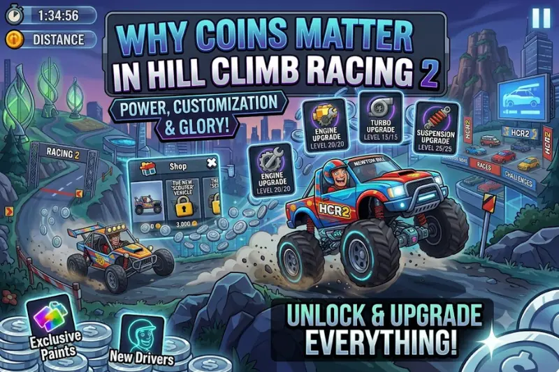 why coins matter in hill climb racing 2