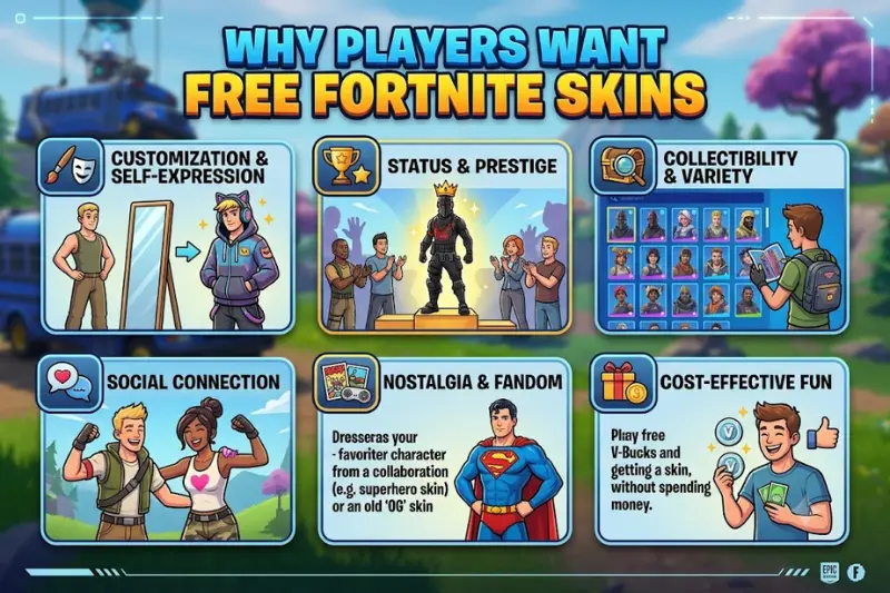 why players want free fortnite skins